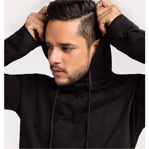 New Men's Small 2-Pack Hooded Long Sleeve Workout Hoodies- Black & Grey